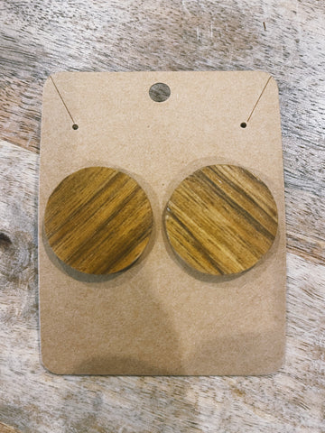 Wood Earrings: Style 11