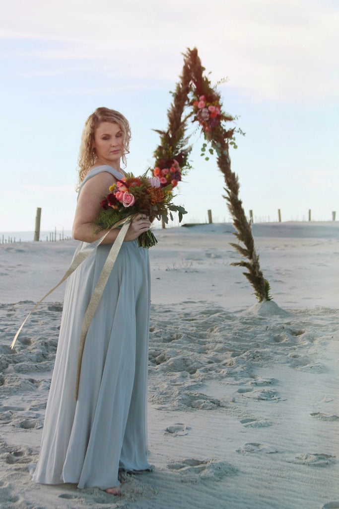 Geometric Fall Beach Wedding Inspiration