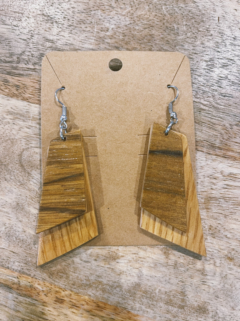 Wood Earrings: Style 5
