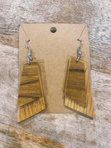 Wood Earrings: Style 5