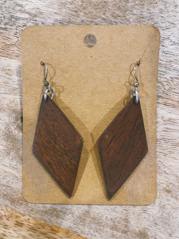 Wood Earrings: Style 4