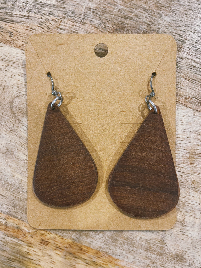 Wood Earrings: Style 1