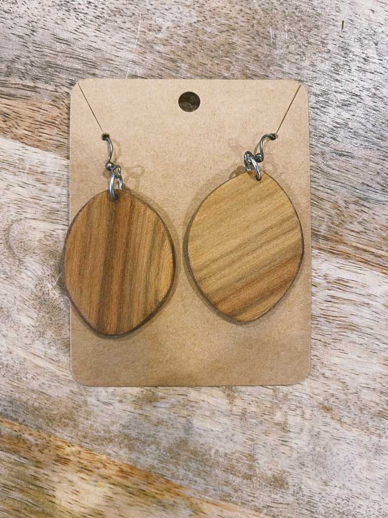 Wood Earrings: Style 7