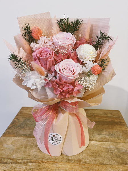 Pink Preserved Flower Bouquet