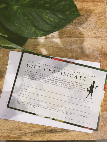 Gift Certificate