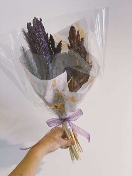 Purple Bohemian Beauty Dried Bouquet