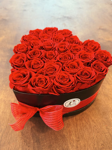 Large Preserved Red Rose Box