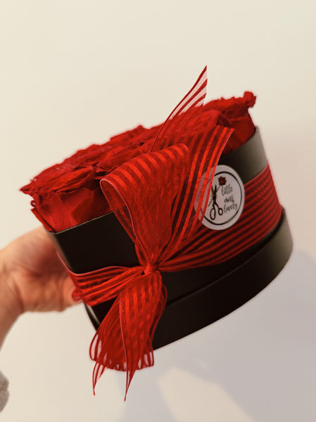 Medium Preserved Red Rose Box