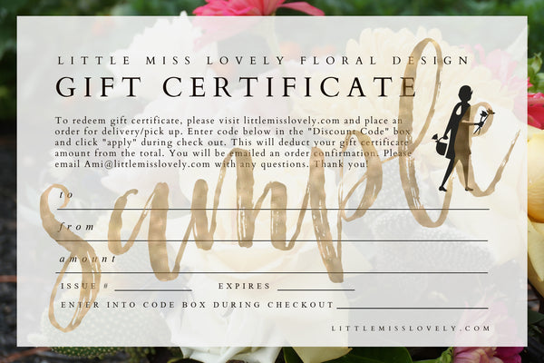 Gift Certificate