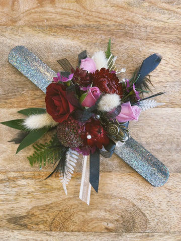 Dried Flower Wrist Corsage – Little Miss Lovely Floral Design
