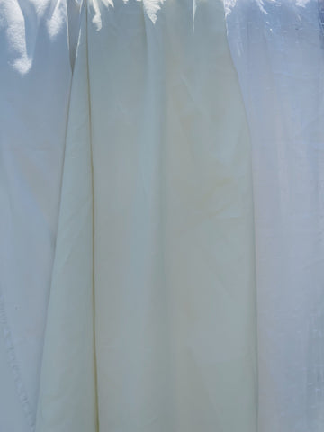 White Thatched Polyester Curtain Panels